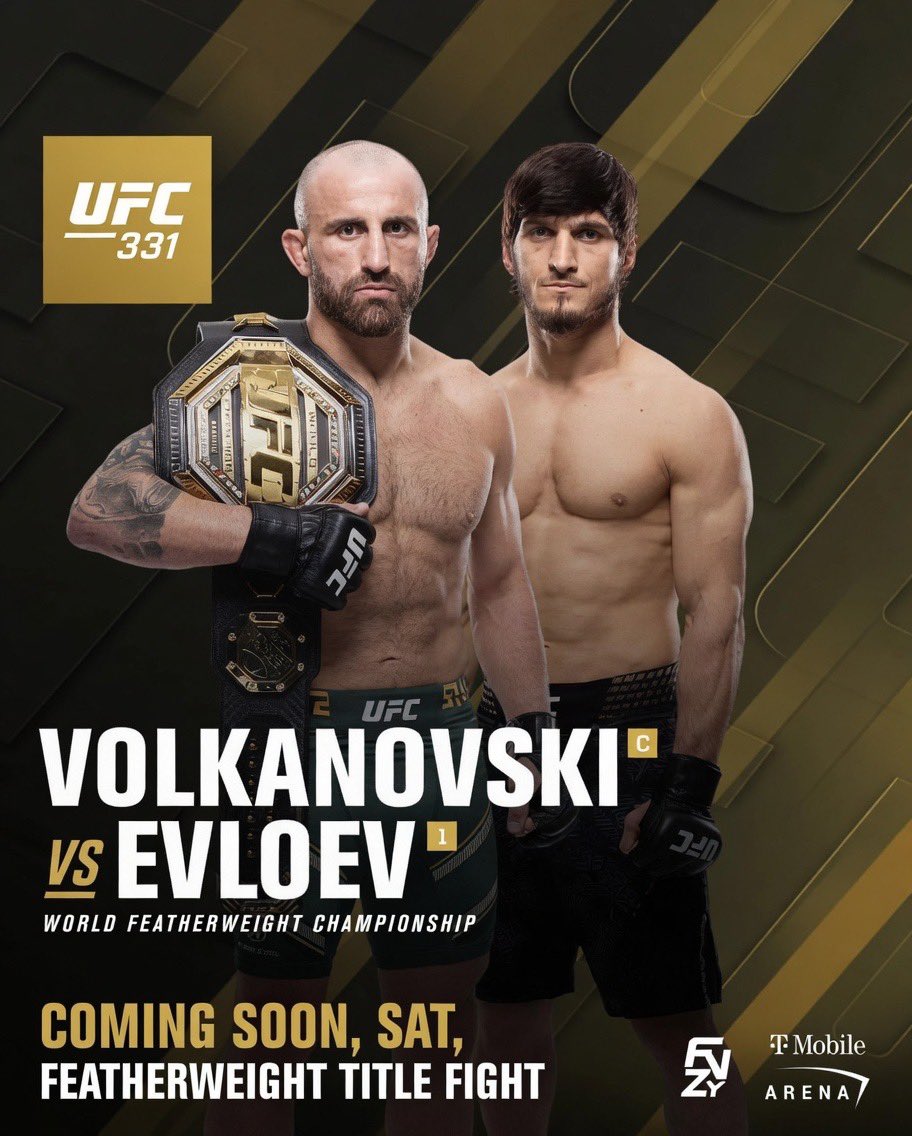 Волкановски против Евлоева: прямая трансляция пресс-конференции перед UFC 333